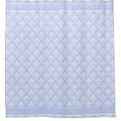 Shower Curtain - Wedgewood Blue Damask Douchegordijn (Voorkant)