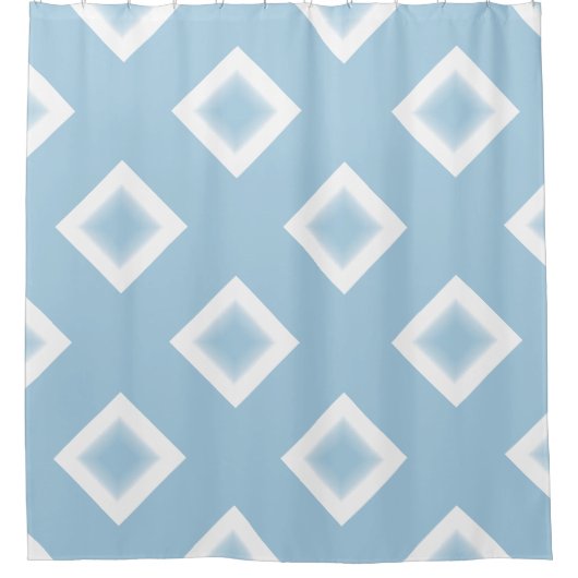 Shower Curtain - White Diamond met Center Star Douchegordijn (Voorkant)