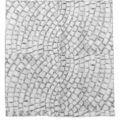 Shower Curtain White Pavers Douchegordijn (Voorkant)