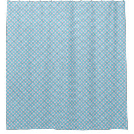 Shower curtain with a light blue and white  douchegordijn