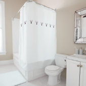 Shower curtain with deer / Duschvorhang mit Hirsch Douchegordijn (In situ)