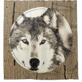 Shower Curtain Wolf Douchegordijn (Voorkant)