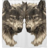 Shower Curtain Wolf Douchegordijn (Voorkant)