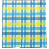 Shower Curtain Yellow Blue Douchegordijn (Voorkant)