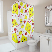 Shower Curtain Yellow Kites Douchegordijn (In situ)