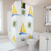 Shower Curtains Sailships Douchegordijn (In situ)