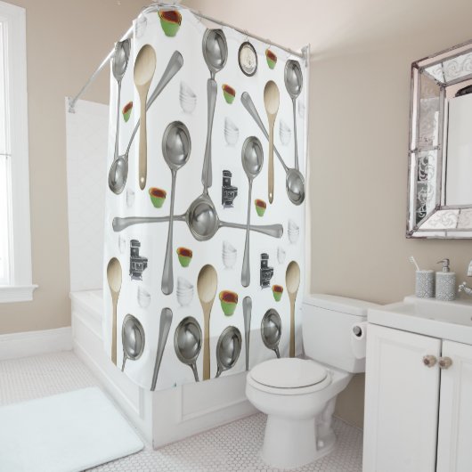 Shower Curtains Spoons Douchegordijn (In situ)