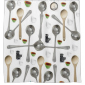 Shower Curtains Spoons Douchegordijn (Voorkant)