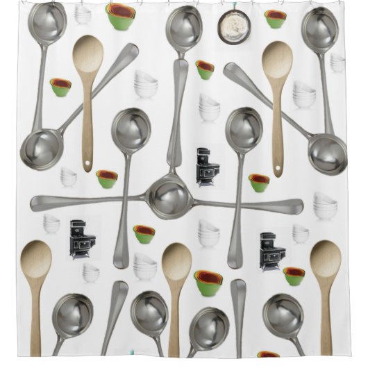 Shower Curtains Spoons Douchegordijn (Voorkant)