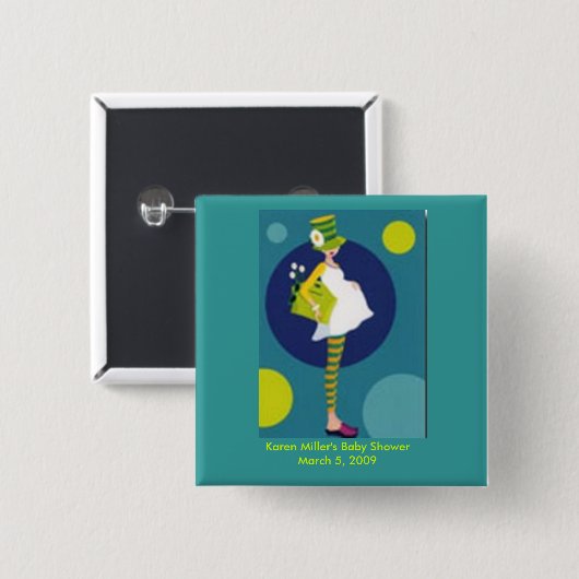 Shower Favor Button (Voorkant /achterkant)