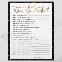 Shower Game | Hoe goed ken je de Bride?