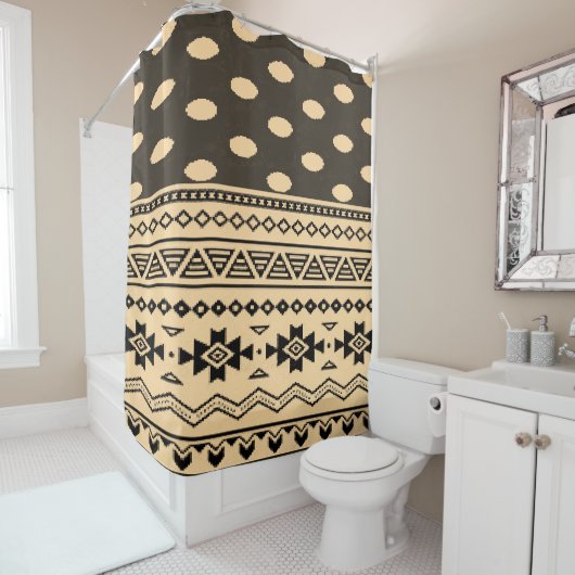 Shower gordtain Aztec Douchegordijn (In situ)