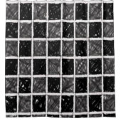 Shower gordtain Checkers Douchegordijn (Voorkant)