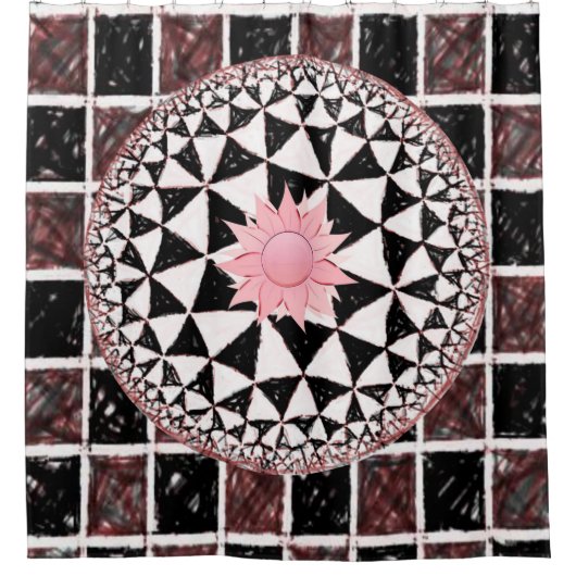 Shower gordtain Checkers Douchegordijn (Voorkant)