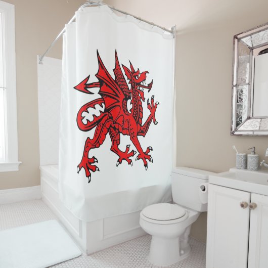 Shower gordtain Dragon Douchegordijn (In situ)