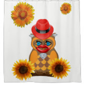 Shower gordtain Owl Douchegordijn (Voorkant)