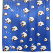 Shower gordtain Sheep Douchegordijn (Voorkant)