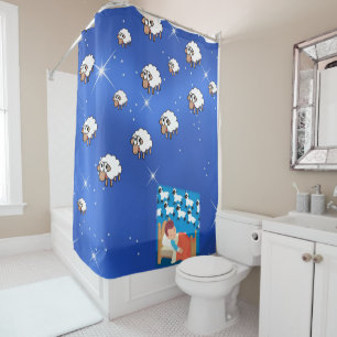 Shower gordtain Sheep Douchegordijn