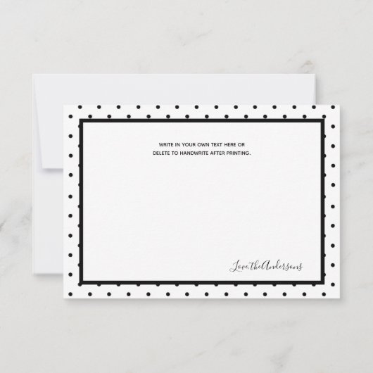 Shower Hartelijk dank Opmerking: zwart, wit goud Bedankkaart (Achterkant)