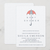 Shower in in Forecast Baby shower Invitation Kaart (Voorkant / Achterkant)