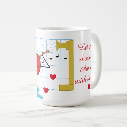 Shower Love Flows Koffiemok (Voorkant rechts)