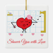 Shower Love Keramisch Ornament (Achterkant)