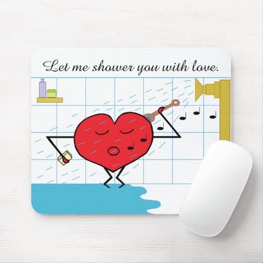 Shower Love Stromen: Muismat (Met muis)