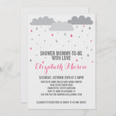 Shower met Love Baby shower Kaart (Voorkant / Achterkant)