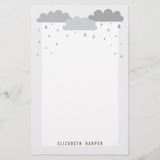Shower met Love Baby shower Stationery Briefpapier (Voorkant)