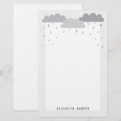 Shower met Love Baby shower Stationery Briefpapier (Voorkant / Achterkant)