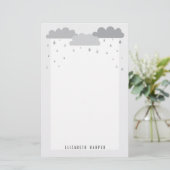 Shower met Love Baby shower Stationery Briefpapier (Staand voorkant)
