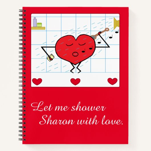 Shower met Love Notitieboek (Voorkant)