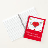 Shower met Love Notitieboek (Binnen)