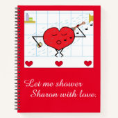 Shower met Love Notitieboek (Voorkant)