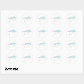 Shower met Love Sticker - Blauw (Vel)