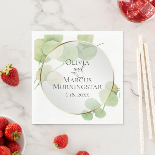 Shower | Modern Springtime Eucalyptus Servet (Insitu)