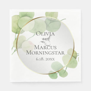 Shower Modern Springtime Eucalyptus Servet