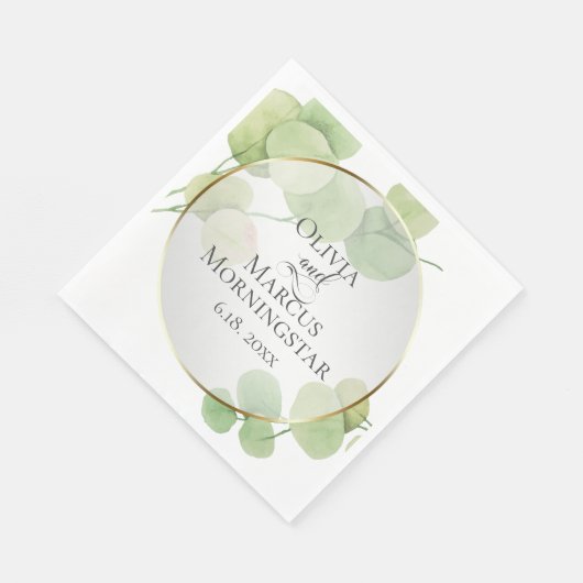 Shower | Modern Springtime Eucalyptus Servet (Hoek)