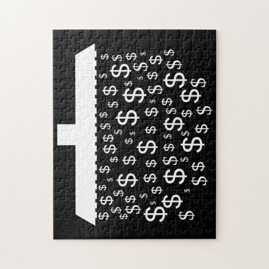 Shower of Dollar Signs ($) Legpuzzel (Verticaal)