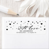 Shower of Hearts Modern Valentijnsdag Etiket (Insitu)