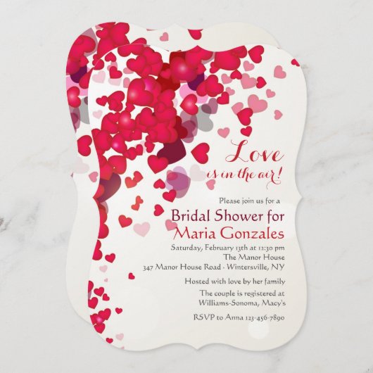 Shower of Love Uitnodiging (Voorkant / Achterkant)