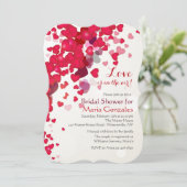 Shower of Love Uitnodiging (Staand voorkant)