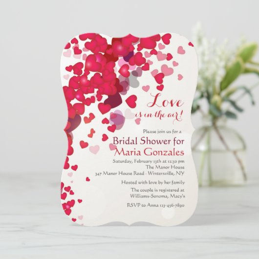 Shower of Love Uitnodiging (Staand voorkant)