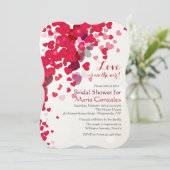 Shower of Love Uitnodiging (Staand voorkant)