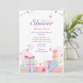 Shower of Love Vrijgezellenfeest Kaart (Staand voorkant)