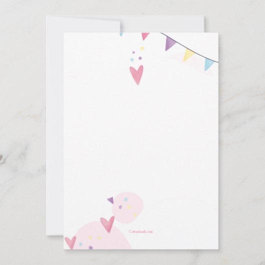 Shower of Love Vrijgezellenfeest Kaart (Achterkant)