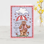 Shower of Love - Wenskaart Kaart (Gele Bloem)