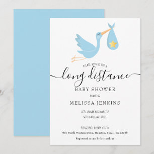 Shower over lange afstand per e-mail Blue Stork St Kaart