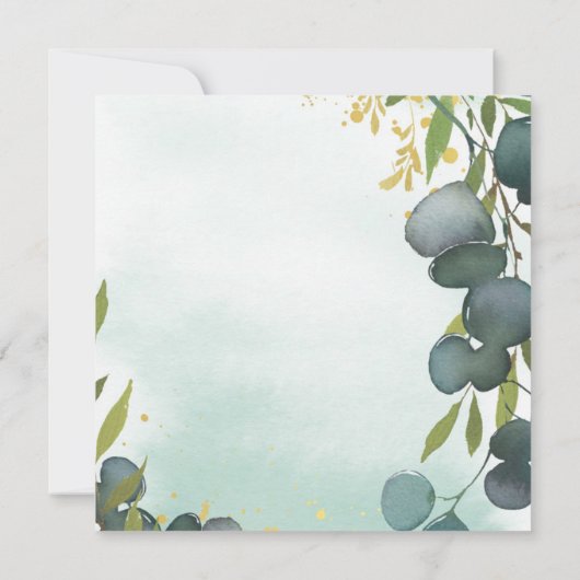 Shower per mail | Baby shower voor bosdieren Kaart (Achterkant)