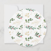 Shower per mail met kerstmis-baby shower kaart (Achterkant)